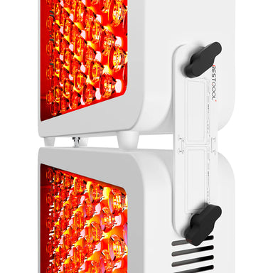 Stacked Units Powered On - Bestqool Pro300 Full-Body Red Light Therapy Panel-4 Wavelengths for Advanced Treatment