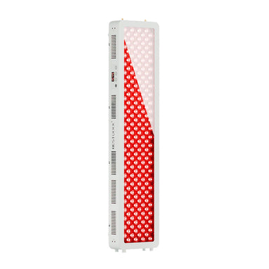 Front Angle View Pwered On -Bestqool Pro200 Full-Body Red Light Therapy Panel-4 Wavelengths for Advanced Treatment