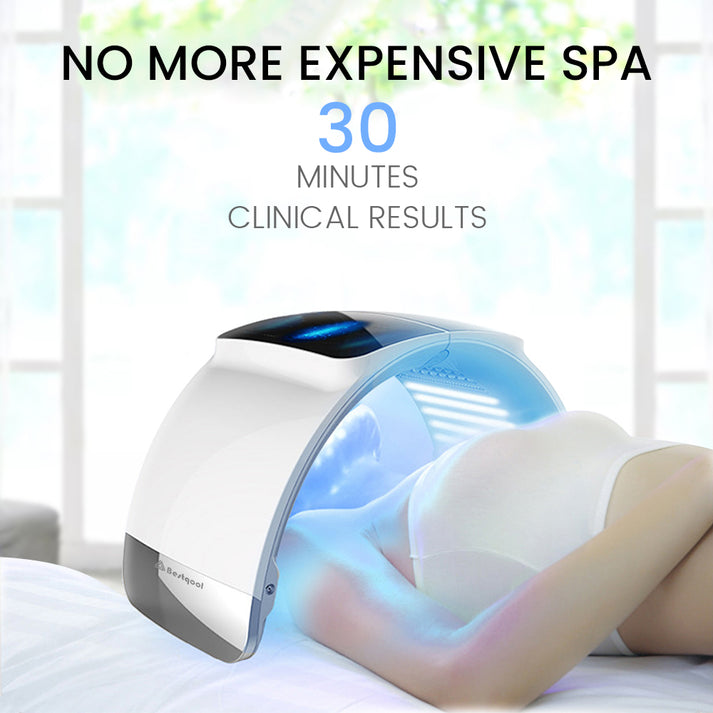 Bestqool 7-Color Photon LED Light Therapy Panel – Anti-Aging, Acne Reduction & Skin Rejuvenation Device