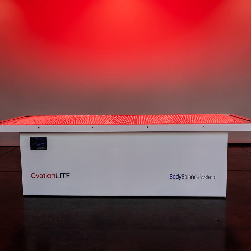 Body Balance System OvationLITE Red Light Therapy Bed – Compact Full-Body Treatment with Zero Gravity Design & Vibration Massage, Made in USA