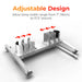 Angled Center View With Dimensions -BestQool Adjustable Mobile Stand - Compatible with Pro Series Red Light Therapy Panels